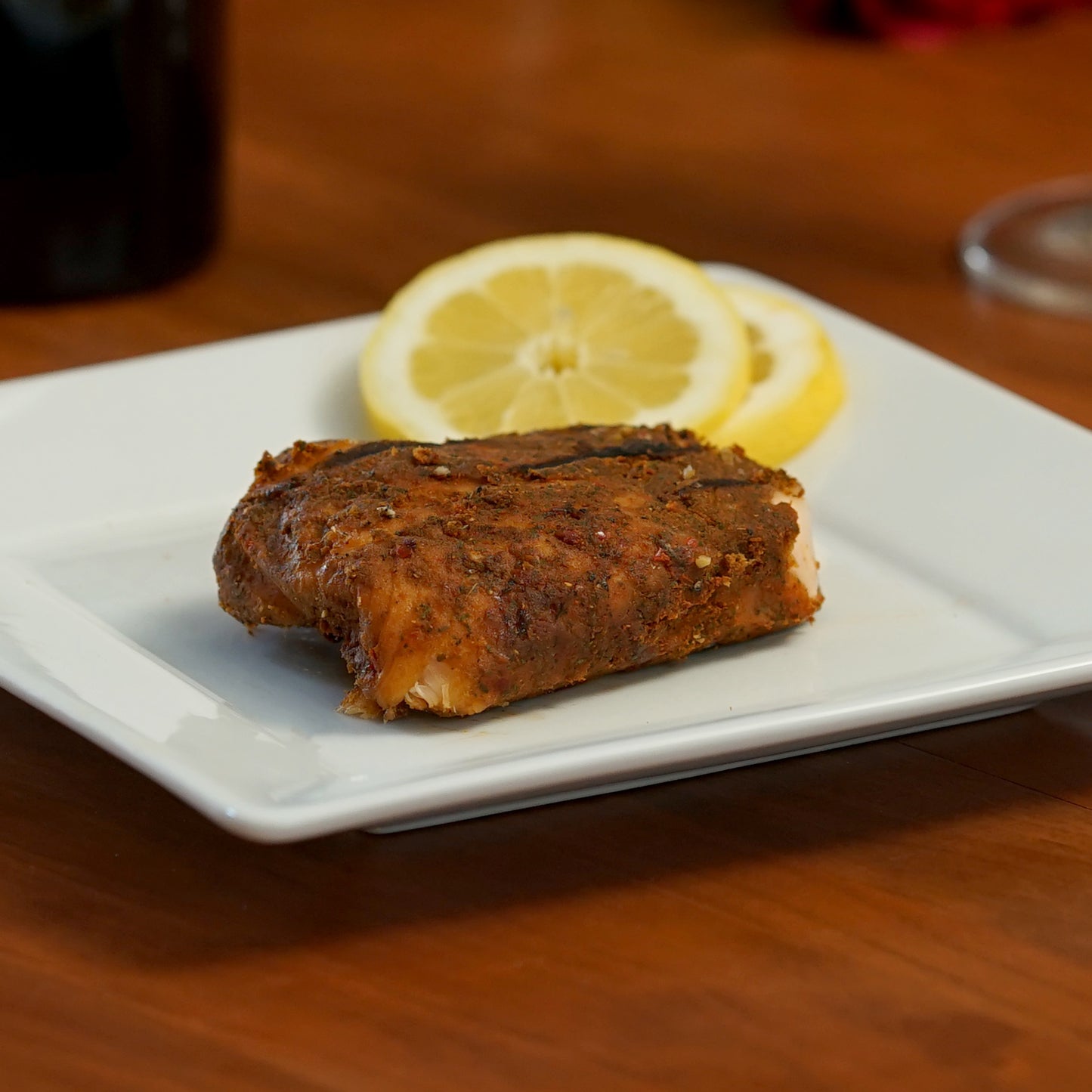 Marinated Bourbon & Blackened Salmon (Combo)