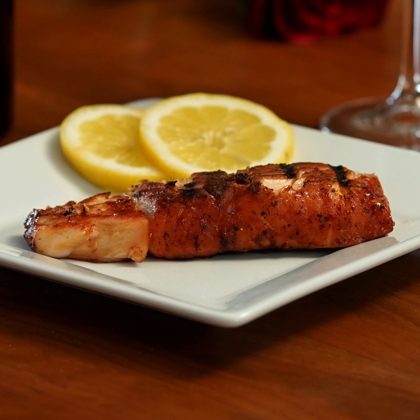Marinated Bourbon & Blackened Salmon (Combo)