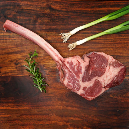 Free Range Bison Tomahawk Steak