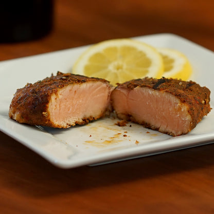 Marinated Bourbon & Blackened Salmon (Combo)